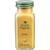 Simply Organic, Ginger Organic, 1.64 Ounce | Non ETO, Non Irradiated, Non GMO, Complements Both Sweet & Savory Dishes