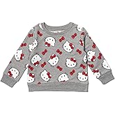 Hello Kitty Girls French Terry Pullover Sweatshirt Toddler to Big Kid