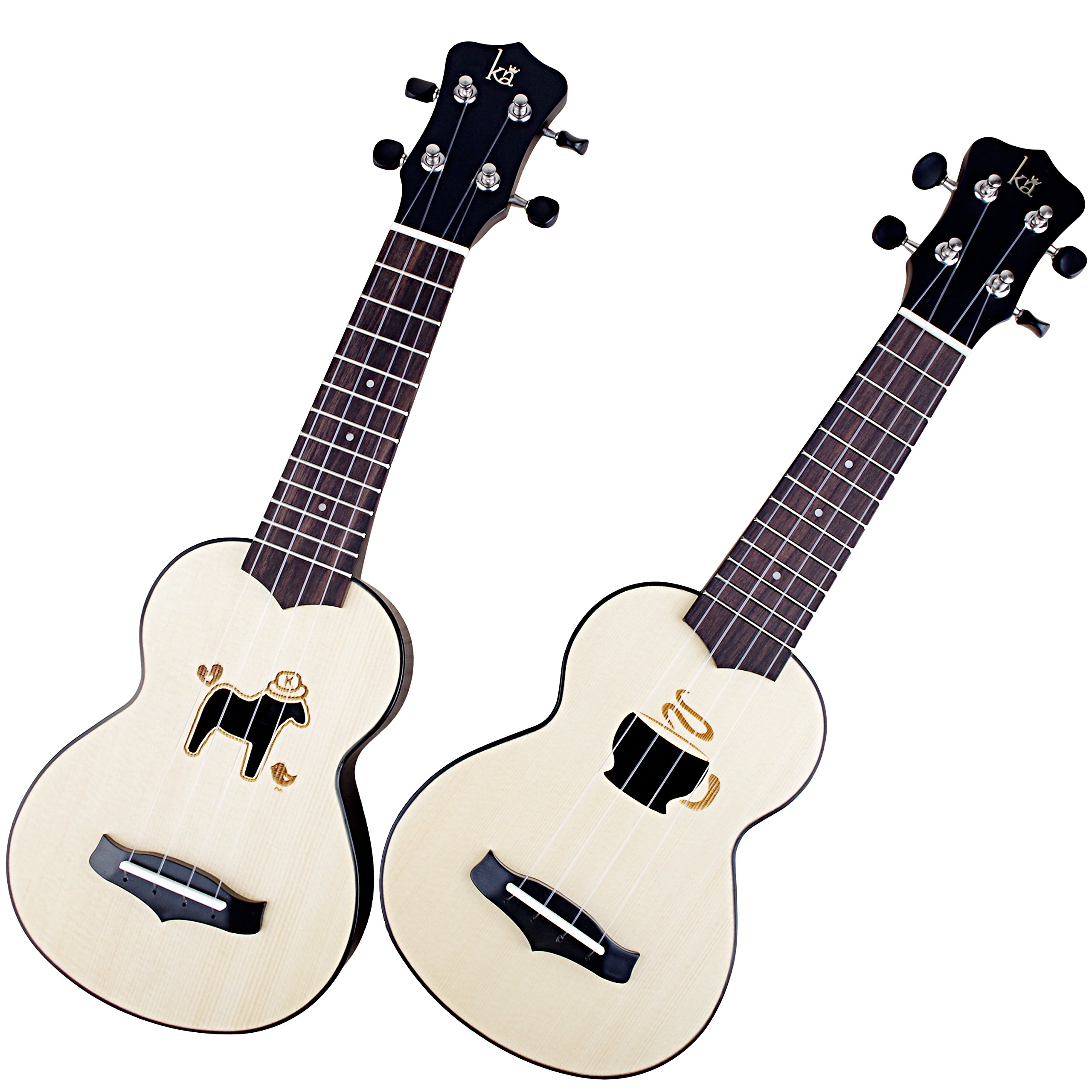 Small Kids Guitar Ukulele Nylon String 17\'\' with Zipped Carry Case (Coffee Cup Version)