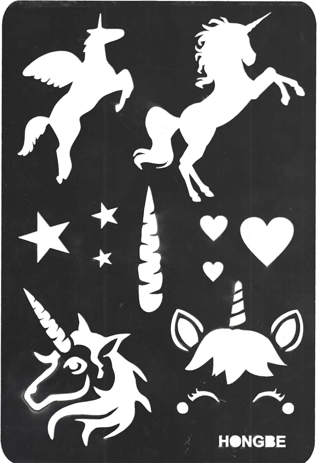 HONGBE Unicorn Wall Stencil No 3