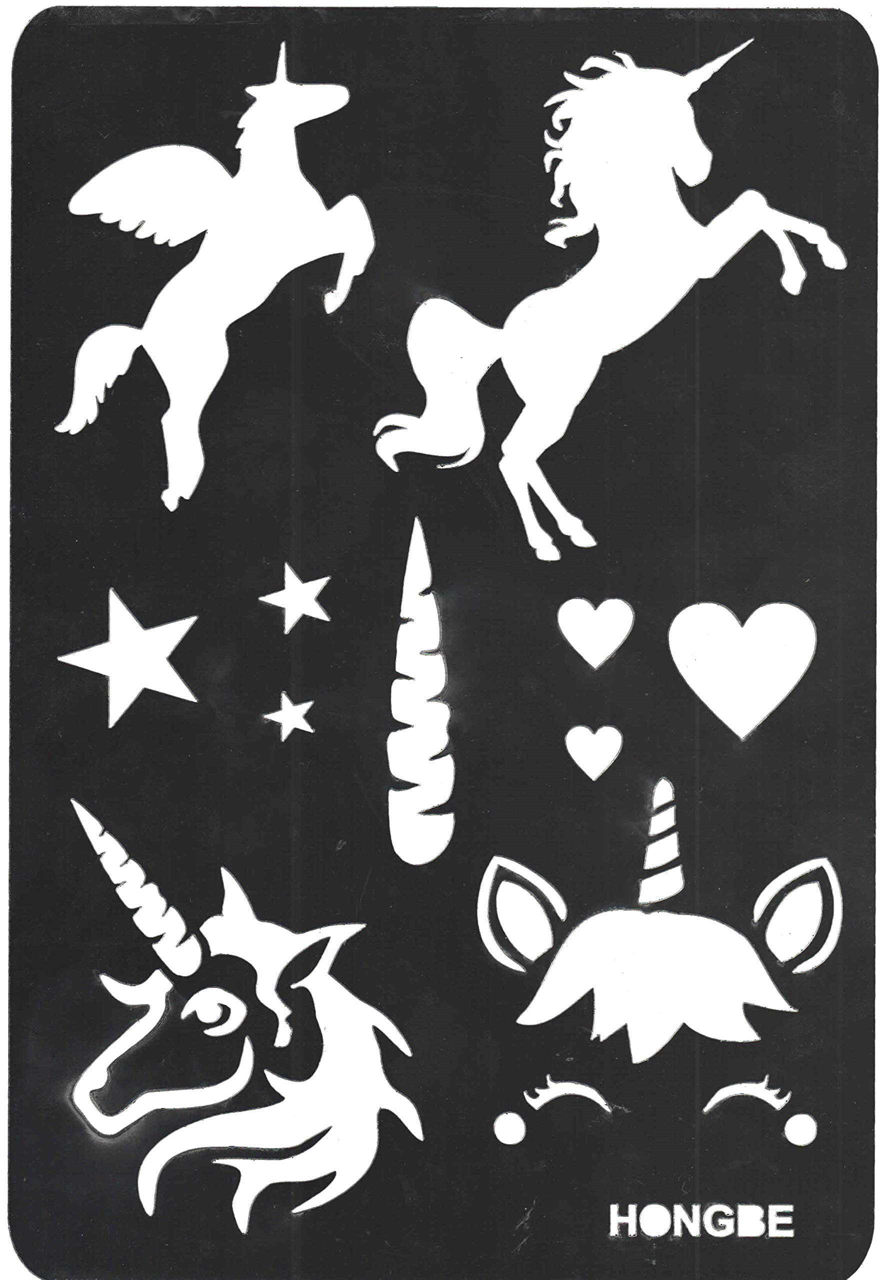 HONGBE Unicorn Wall Stencil No 3