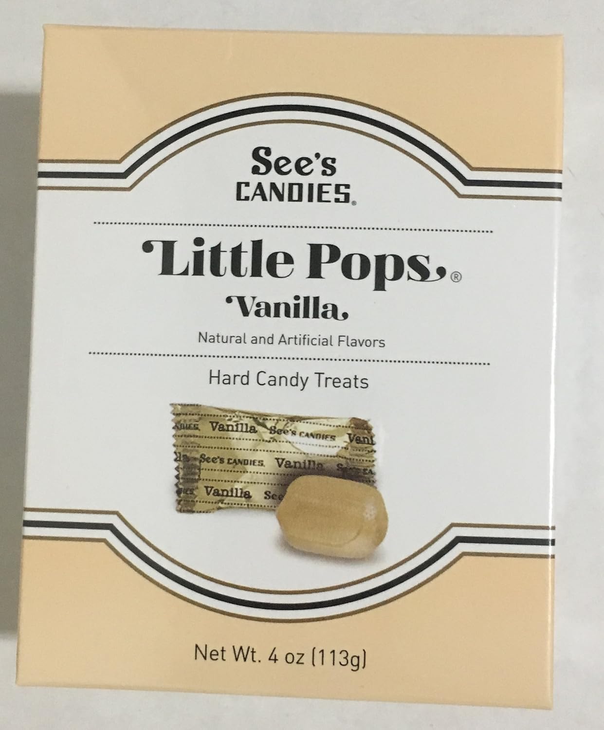 See's Candies 4 oz. Vanilla Little Pops Hard Candy