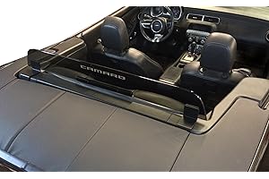WINDRESTRICTOR 2011+ Chevrolet Camaro 5th Generation Convertible Wind Deflector - Control air flow, cut down backdraft, wind noise - GM Licensed - Easy Install, Secure Mounting - Laser-Etched Design - Smoke Tinted