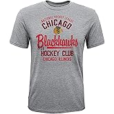 Outerstuff NHL Teams Boys Youth Short Sleeve Distressed Triblend Hockey Club T-Shirt (8-20)
