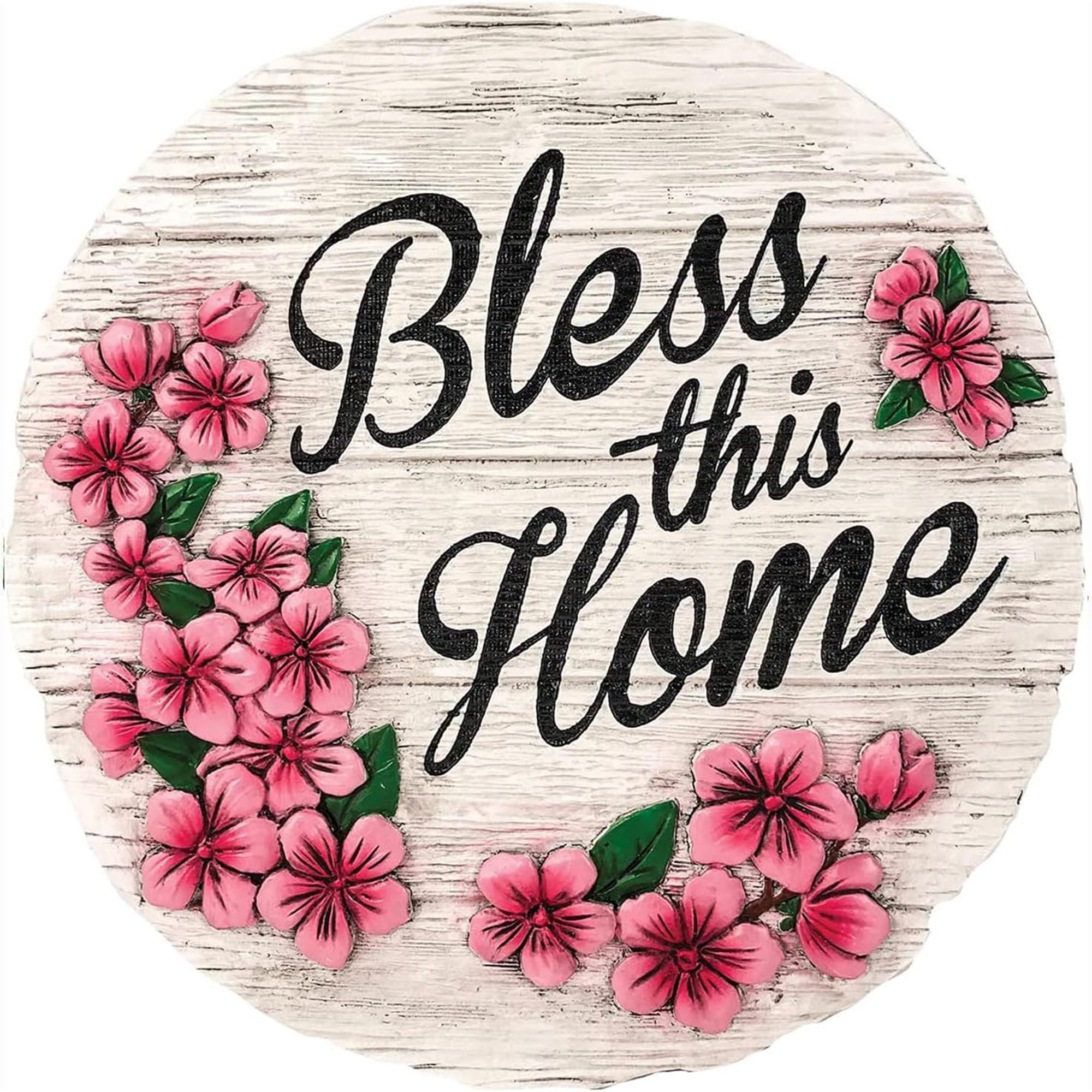 Spoontiques, Inc 13220 Bless This Home Stepping Stone, Pink