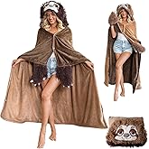 Yolidas Double-Sided Animal Wearable Blanket Hoodie-Thick Soft Cozy Flannel Hooded Blanket Adult Teen-Valentines Blanket Gift