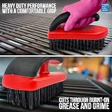TDBS Hand Block Wire Brush Iron Grip Stiff Metal Brush Heavy Duty Rust Removal view 3