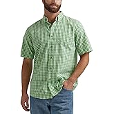 Wrangler Authentics Men's Short Sleeve Classic Plaid Shirt