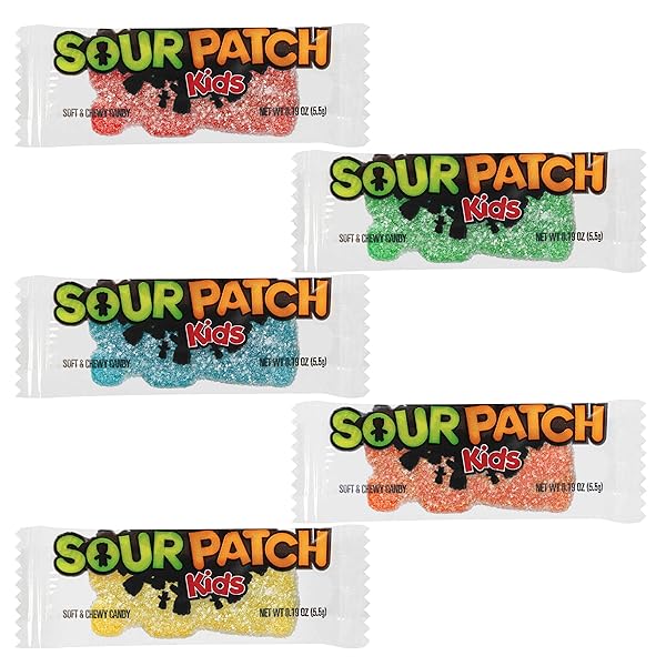 SOUR PATCH KIDS BIG KIDS SOFT & CHEWY CANDY, EASTER CANDY, 2.1 OZ TUBE