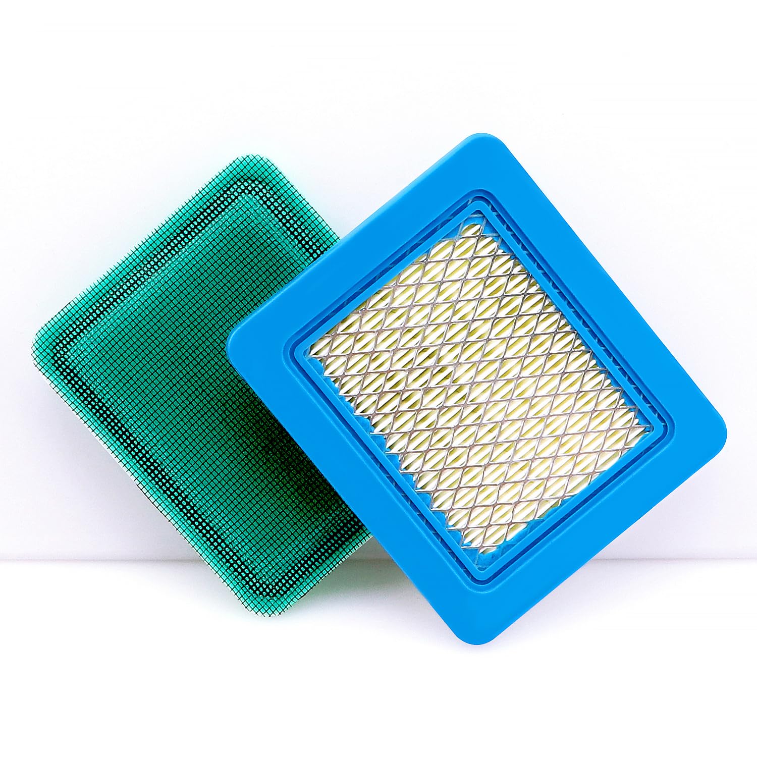 VooGenzek 1 PC Lawn Mower Air Filter, Air Cleaner Cartridge, 491588S Air Filter Cartridge, with 1 PC Pre-filter, Compatible with Briggs and Stratton 491588 491588S 4915885 399959