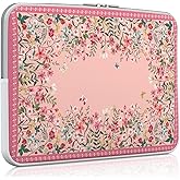 iCasso Pink Laptop Bag 13 inch,Cute Computer Sleeve Bag for Women,13-13.6 inch Laptop Carrying Case Compatible with MacBook Air Pro 13/14, HP Dell ASUS Lenovo Chromebook Notebook