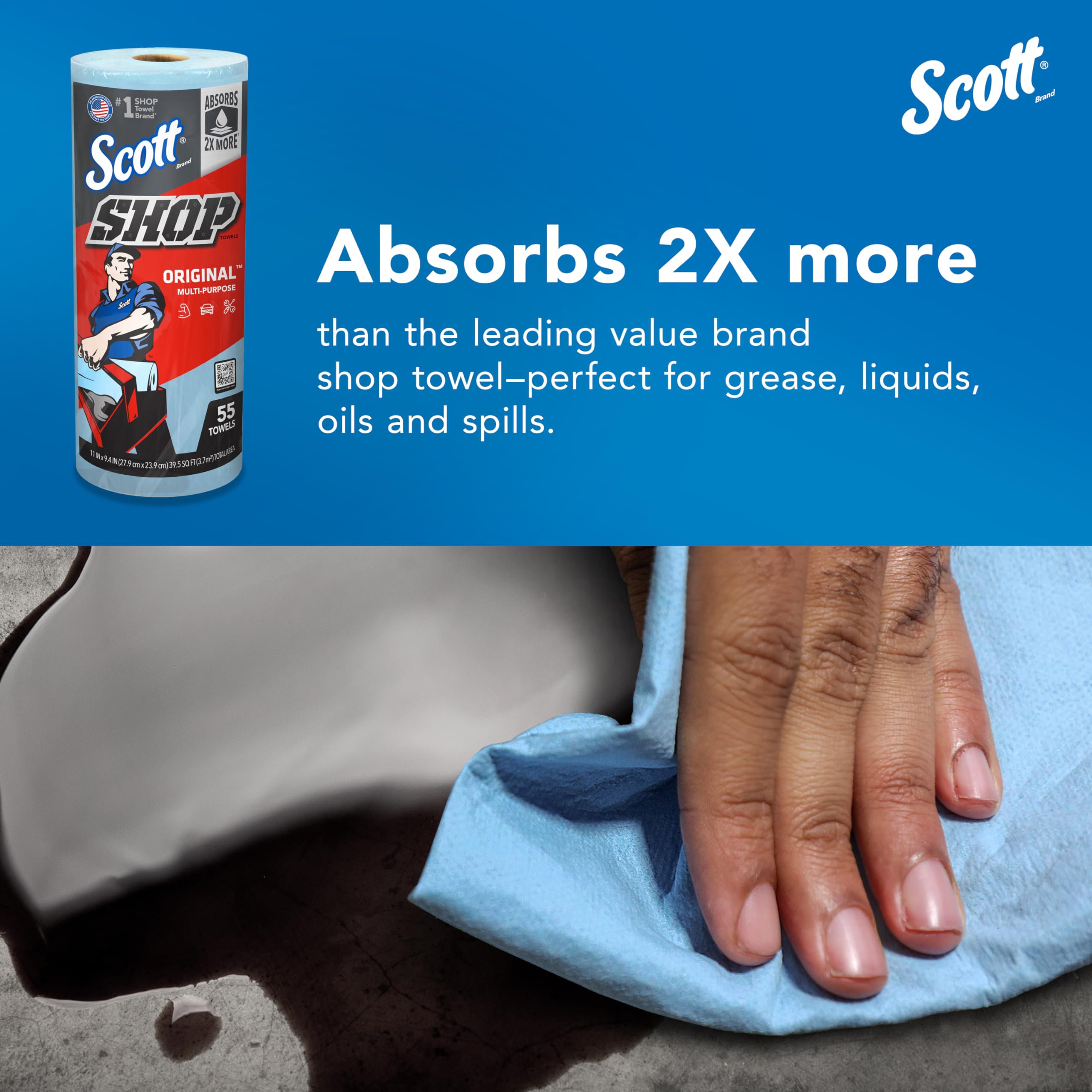 Scott Shop Original Blue Towels (75147), 9.4