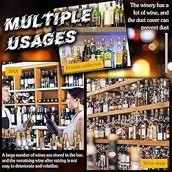 100 Pieces Translucent Liquor Pourer Covers
