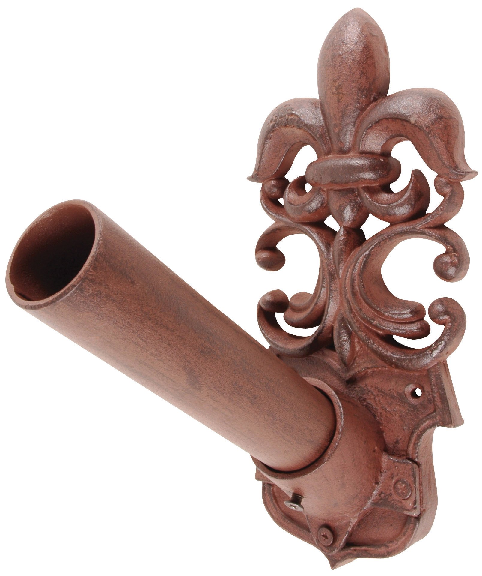 Fallen Fruits VH09 FLAGPOLE Holder (FLEUR De LIS),Brown,12.5 x 21 x 27.2 cm