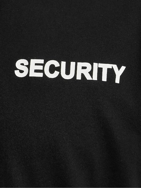 Security T-Shirt, Color: black, Size: M