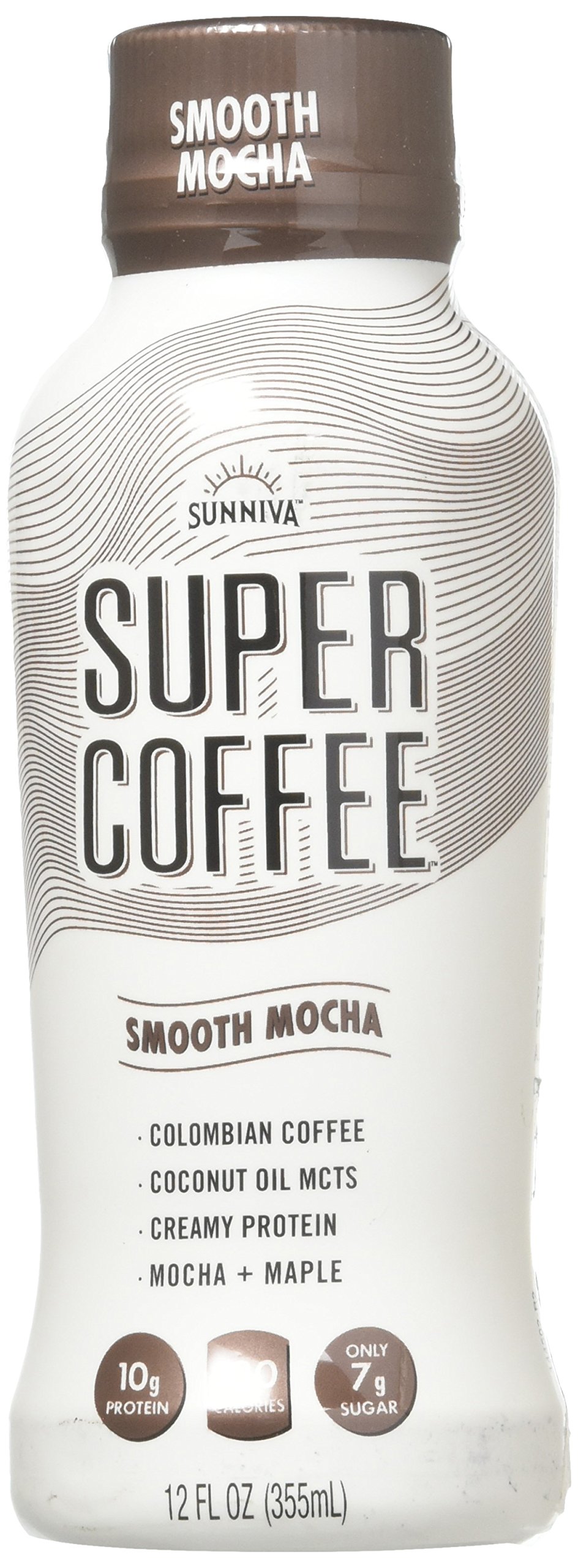 Sunniva Super Coffee Vanilla Bean Bottle, 12