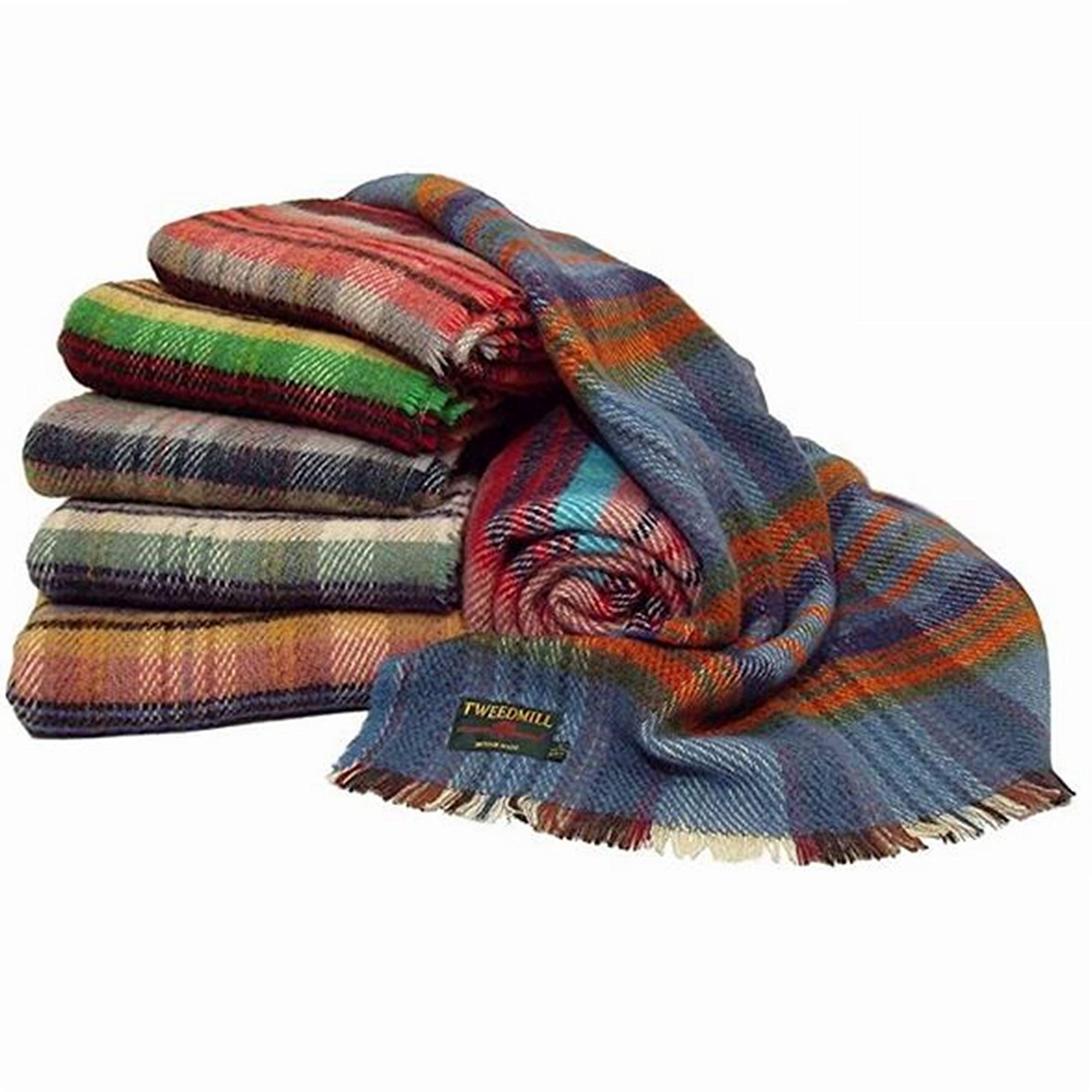 2 x Large British Unique Recycled All Wool Blanket/Picnic Rug