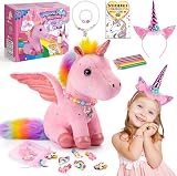 EUCOCO Unicorn Gifts Set for Girls Age 3-8 Plush Toys Accessories