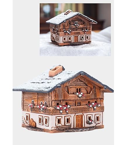 Midene Colección De Casas De Cerámica - Miniatura Hecha A