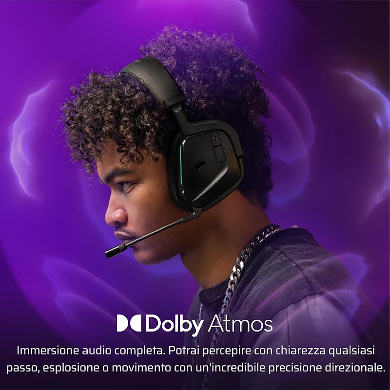 VOID v2 Cuffie da Gioco Wireless con Bluetooth — Carbonio