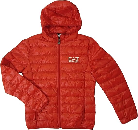 Amazon エンポリオアルマーニ ダウン ジャケット メンズ フード ライトダウン Ea7 レッド A 2627f 並行輸入品 コート ジャケット 通販
