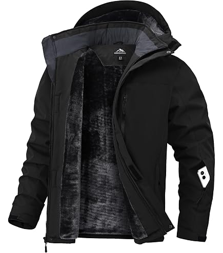 Amazon.com: Zoofly Winter Jackets Mens Warm Fleece Windproof