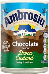 Ambrosia Devon Custard Cans Chocolate 400g Pack 12 Vegetarian Ready-to-Eat view 2