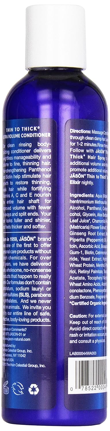 Buy Jason Natural Cosmetics Conditioner Thin To Thick Hair