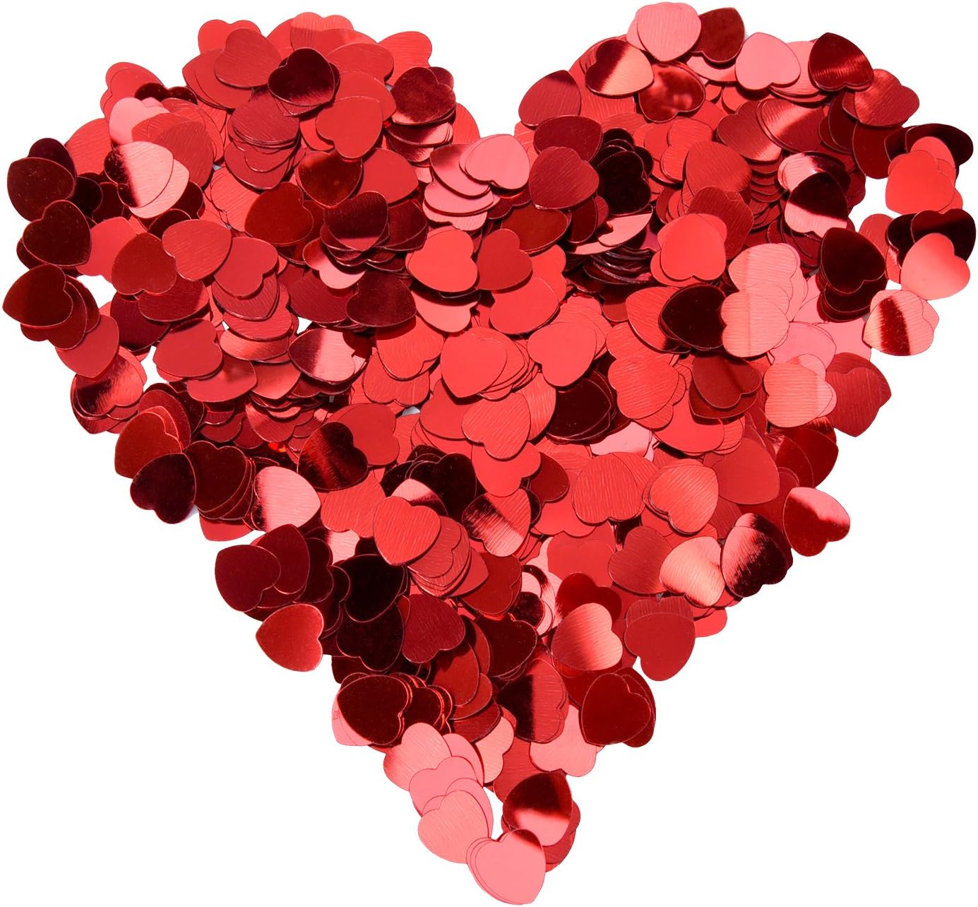eBoot Heart Confetti Metallic Foil Hearts Confetti Glitter Heart Sequin for Valentine‘s Day Wedding Party Table Decoration - Image 4