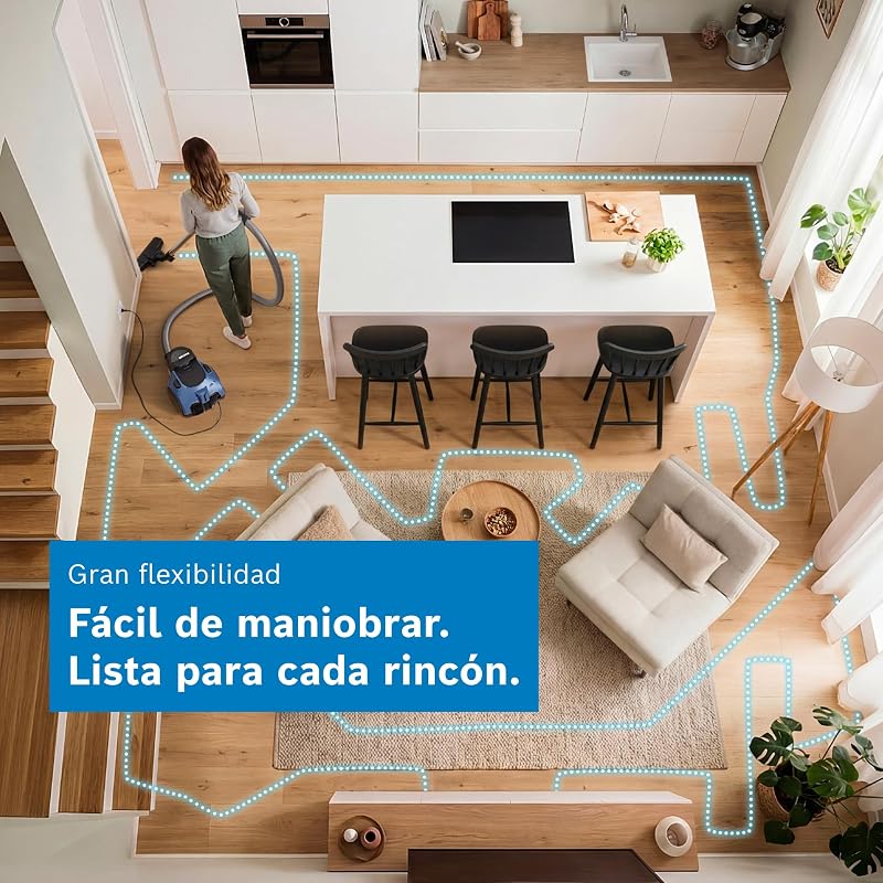 Aspirador Sem Saco Série 2, Leve e Compacto, BGS05AM, Azul