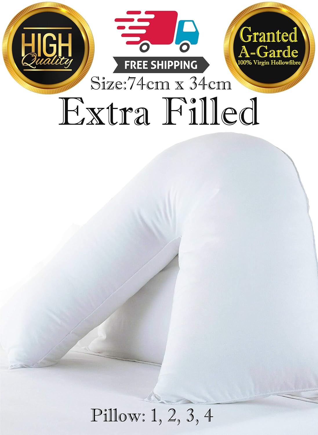big v shaped pillow