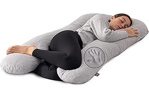 Milliard U Shaped Total Body Support Pillow Memory Foam with Cool, Breathable and Washable Cover- 54 Inch