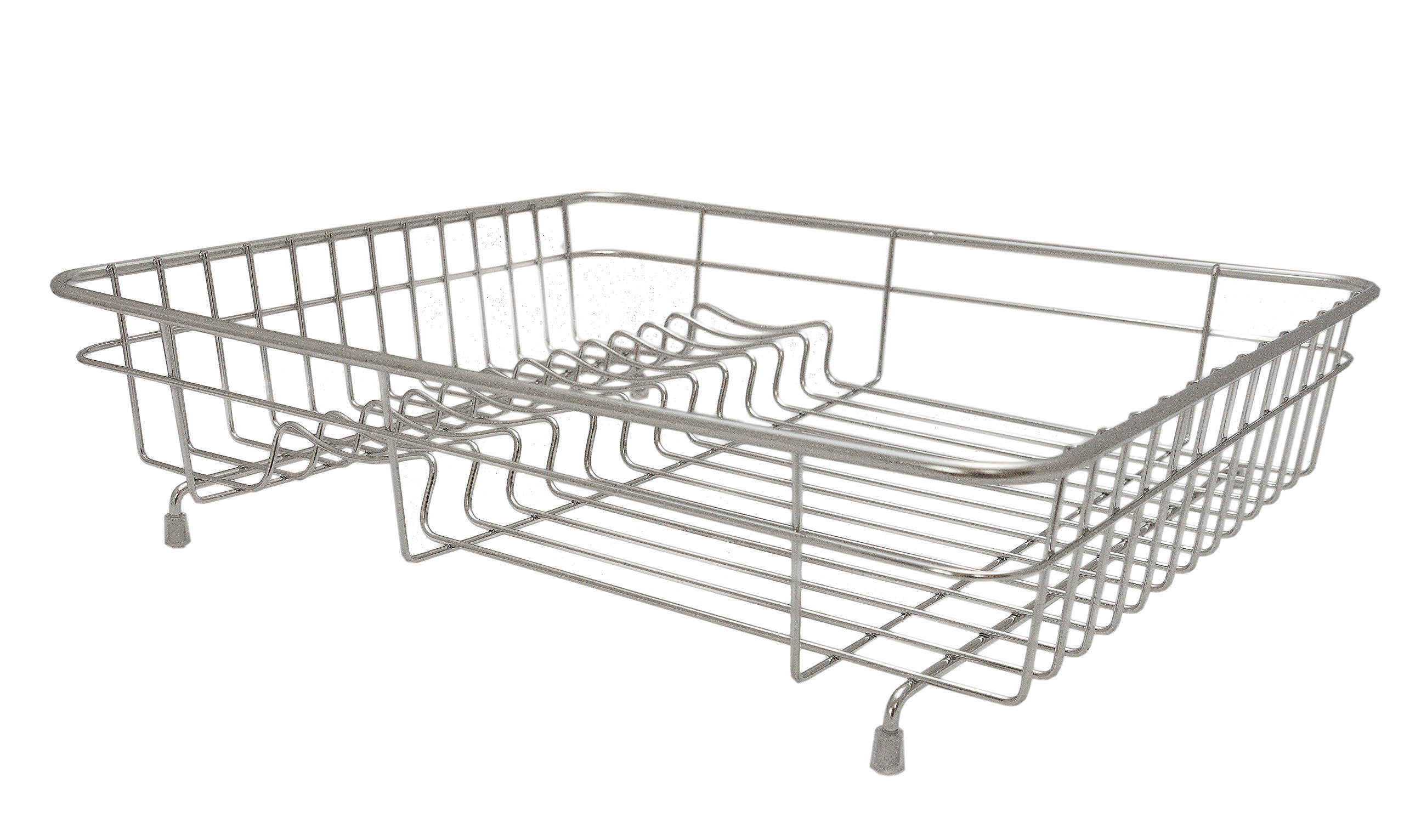 Delfinware 3011SS Stainless Steel Medium Dish Drainer , Silver
