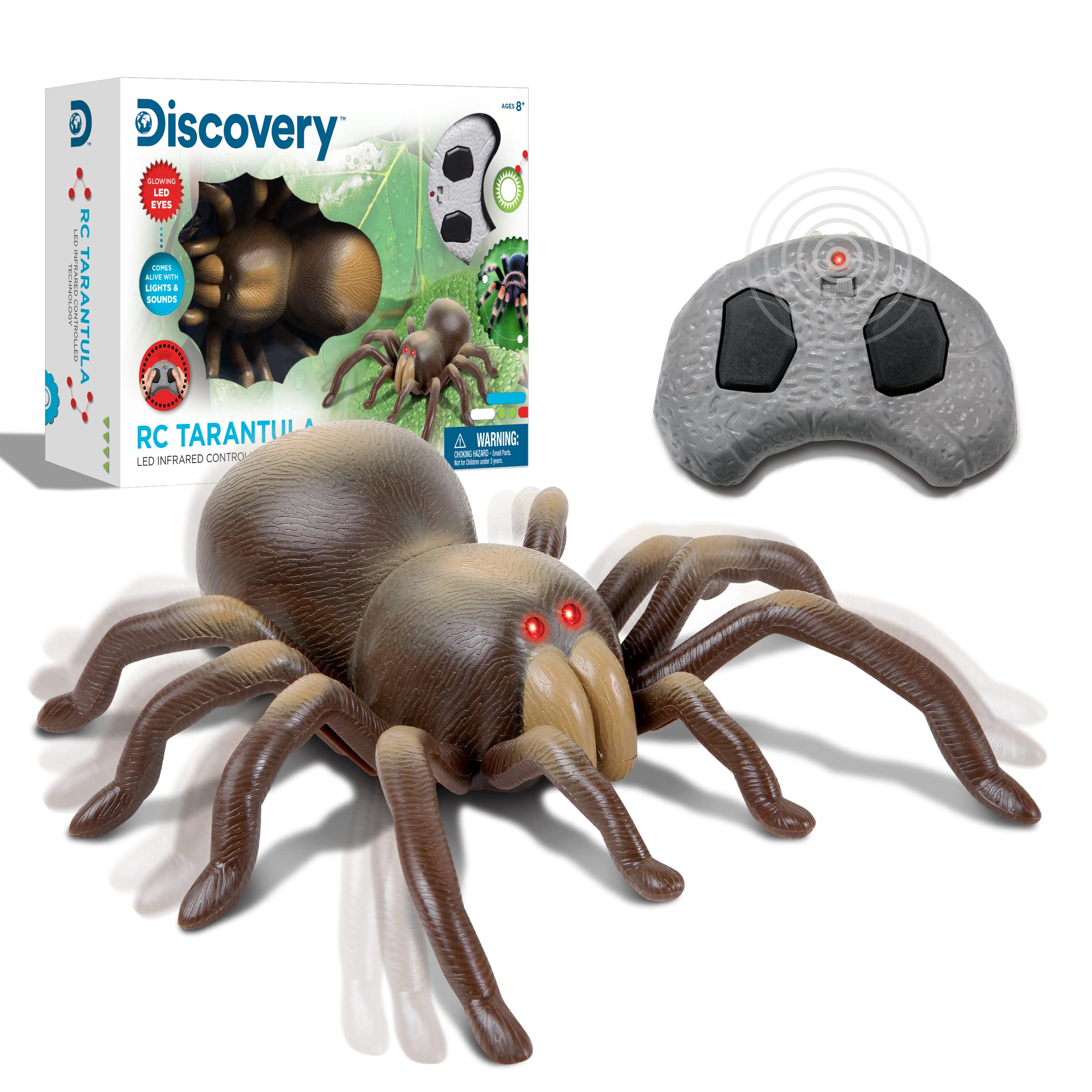 DISCOVERY #MINDBLOWN - Remote Control Tarantula - Toy Spider, Tarantula, Spider Toy for Kids, Zoo Pretend Play - 1 Piece