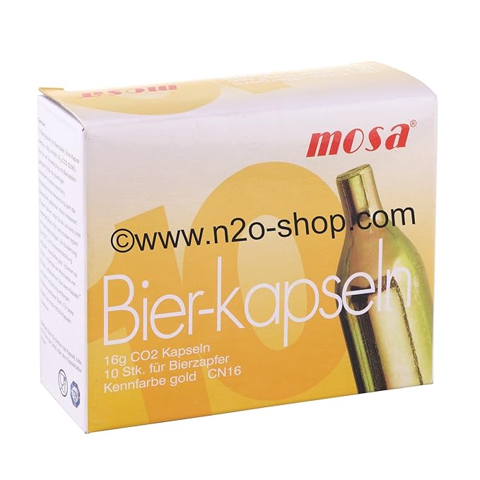 Bierkapseln 20 Stück Co2 16g für Bierzapfanlagen mit Co2 Kapseln