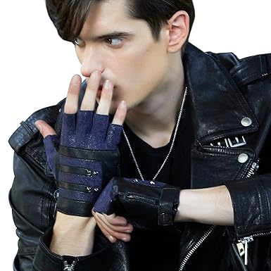 fingerless gloves mens fashion