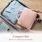 Lifewit Travel Toiletry Bag Large Hanging Makeup Organizer Pink view 7
