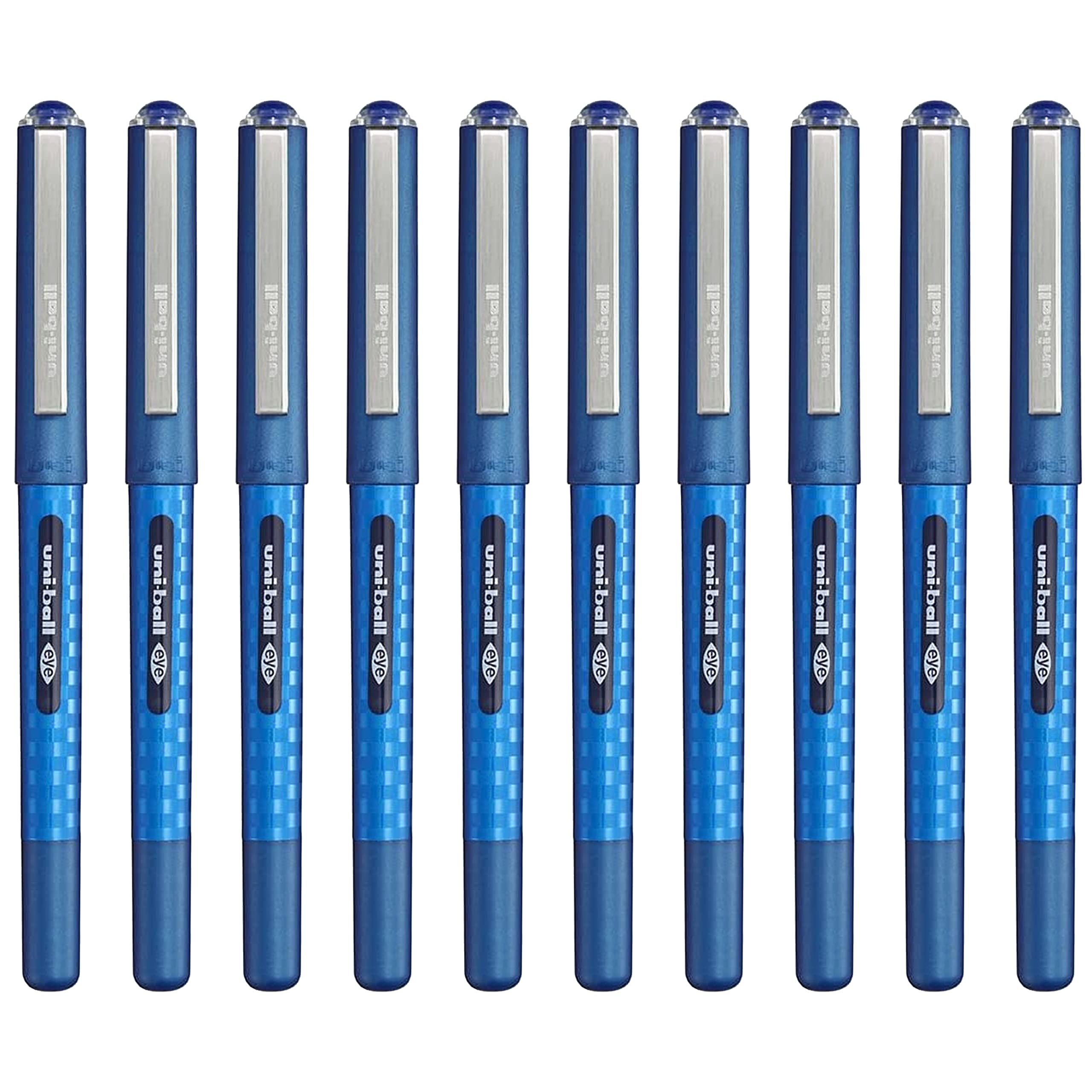 uni-ball UB-157D Liquid Ink Rollerball Pens - 0.7mm - Blue Ink - Pack of 10