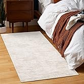 RUGSREAL Small Area Rug 2x3 Entryway Mat with Rubber Backing Stain Resistant Throw Carpet Modern Solid Color Bath Mat Contempowary Washable Rug for Living Room Bedroom Dining Room Kitchen, Beige 2x3