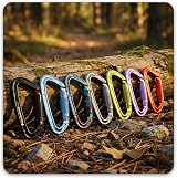FresKaro 3 Pack Locking Carabiners UIAA 25kN Auto Lock D Shape 60g view 9