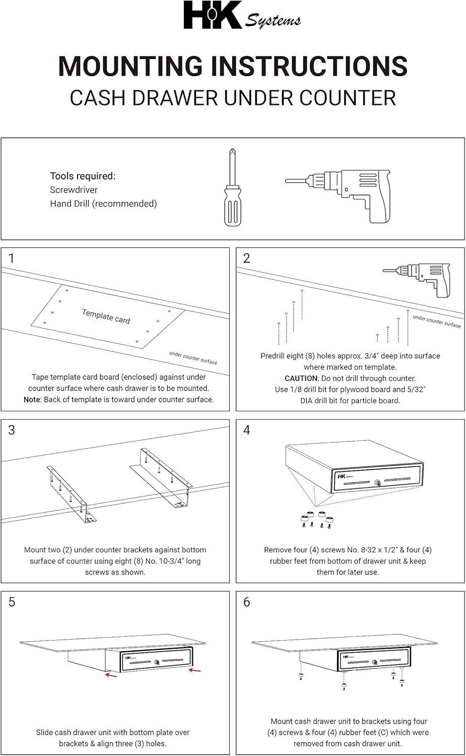 Amazon Com Hk Systems Under Counter Mounting Metal Bracket For 18