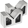 TEXALAN(R) 4 x 2-1/4 x 2-5/8 Inch Cast Iron V Block Set - High-Quality, Machined Square and Parallel - Perfect for Holding Large Jobs