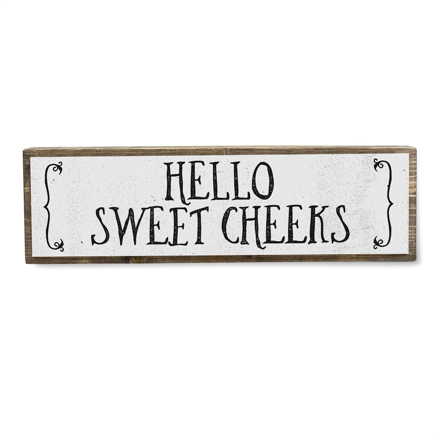 Amazon Com Anvevo Hello Sweet Cheeks Metal Wood Sign Light Cute Funny Wall Bathroom Decor Rustic Wall Art Modern Home Decor Farmhouse Bathroom Decorations Home Kitchen