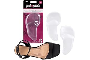 Foot Petals Arch and Ball of Foot Support Cushion, Arch Comfort, Reduce Foot Fatigue and Ball of Foot Pain, Women's Heels, Pumps, Boots, Wedges, Flats, Sandals 1 Count (Pack of 1)