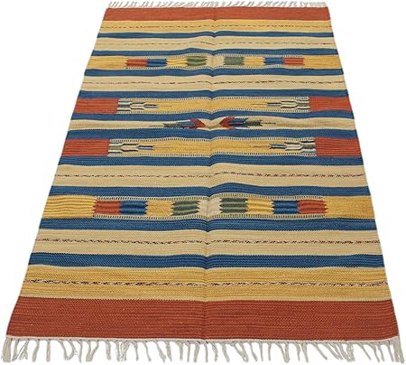galleria farah1970 200x140 cm autentic khilim jahnu tapis kelem indians made lavable amazon fr cuisine maison amazon