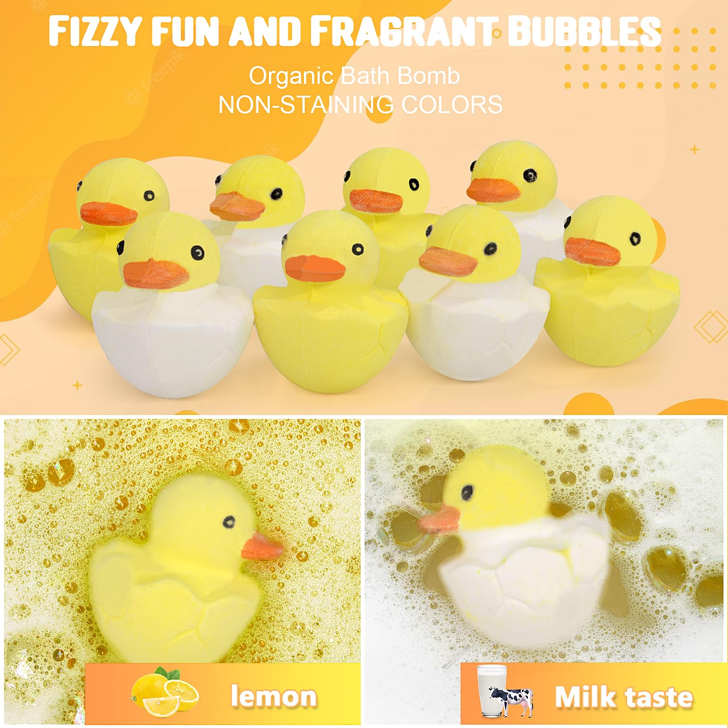 Bath Bombs for Kids with Surprise Inside,8 Pack Kids Bath Bombs Gift Set, Natural and Organic Bubble Bath Fizzy with Bath Toys, Birthday Gifts for Girls Boys