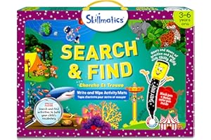 Skillmatics Search and Find Educational Game - Reusable Preschool Learning Activities, Handwriting Aids, Perfect for Kids Who