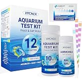HYCHEK 12 in 1 Accurate Aquarium Test Kit, Fresh and Salt Water Test Strips | 170 Strips, Fish Tank Aquariums Water Test Kit, Easy Fast Test Way, Multiple Uses, Includes Ammonia Phosphate Strips and More