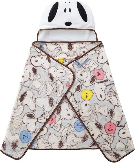 Amazon Co Jp 西川 リビング スヌーピー 毛布 ひざ掛け 5wayブランケット ボレロ ポンチョ 使い方いろいろ Peanuts Sp1105 ベージュ 1 70cm ホーム キッチン