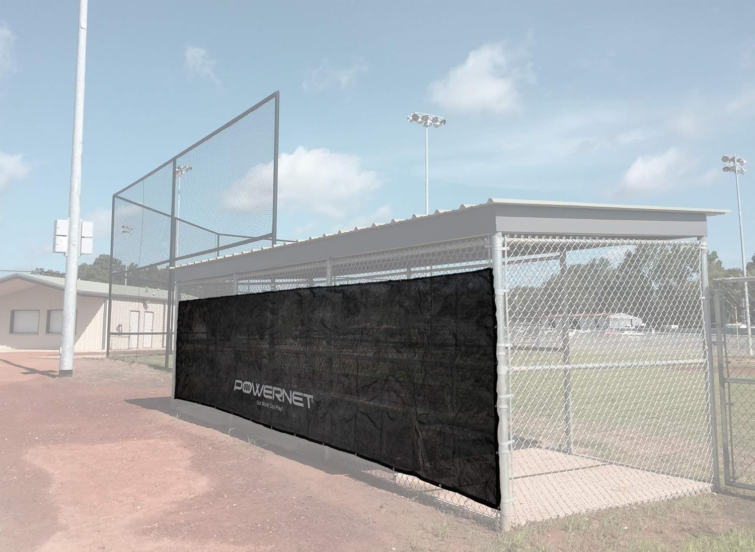 Amazon.com : PowerNet Fence Shade Net Cover | Portable Baseball